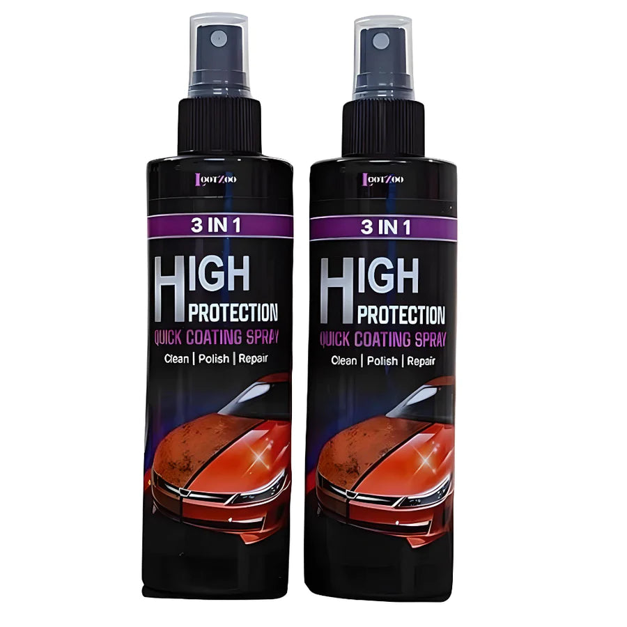 3 in 1 High Protection Fast Car Ceramic Coating Spray, 3 in 1