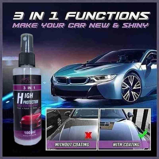 ✨DIWALI DAMAKA ✨ (BUY 1 Get 1 Free) 🎁 3 in 1 High Protection Quick Car Ceramic Coating Spray - Car Wax Polish Spray